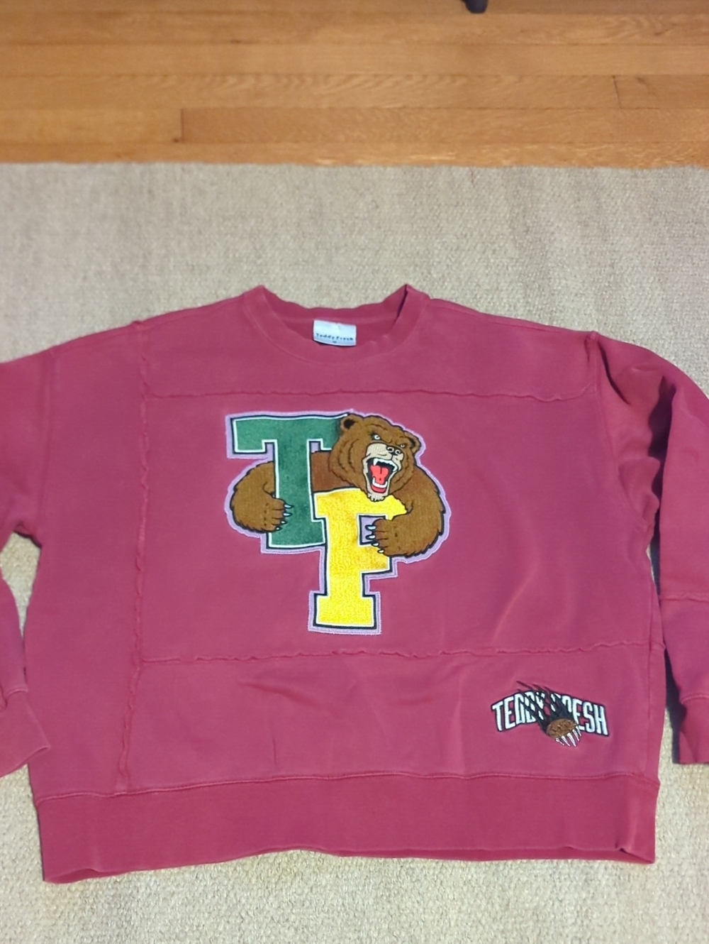 Teddy Fresh "I Flunked Out Of College And All I Have Is This Sweatshirt" Paneled